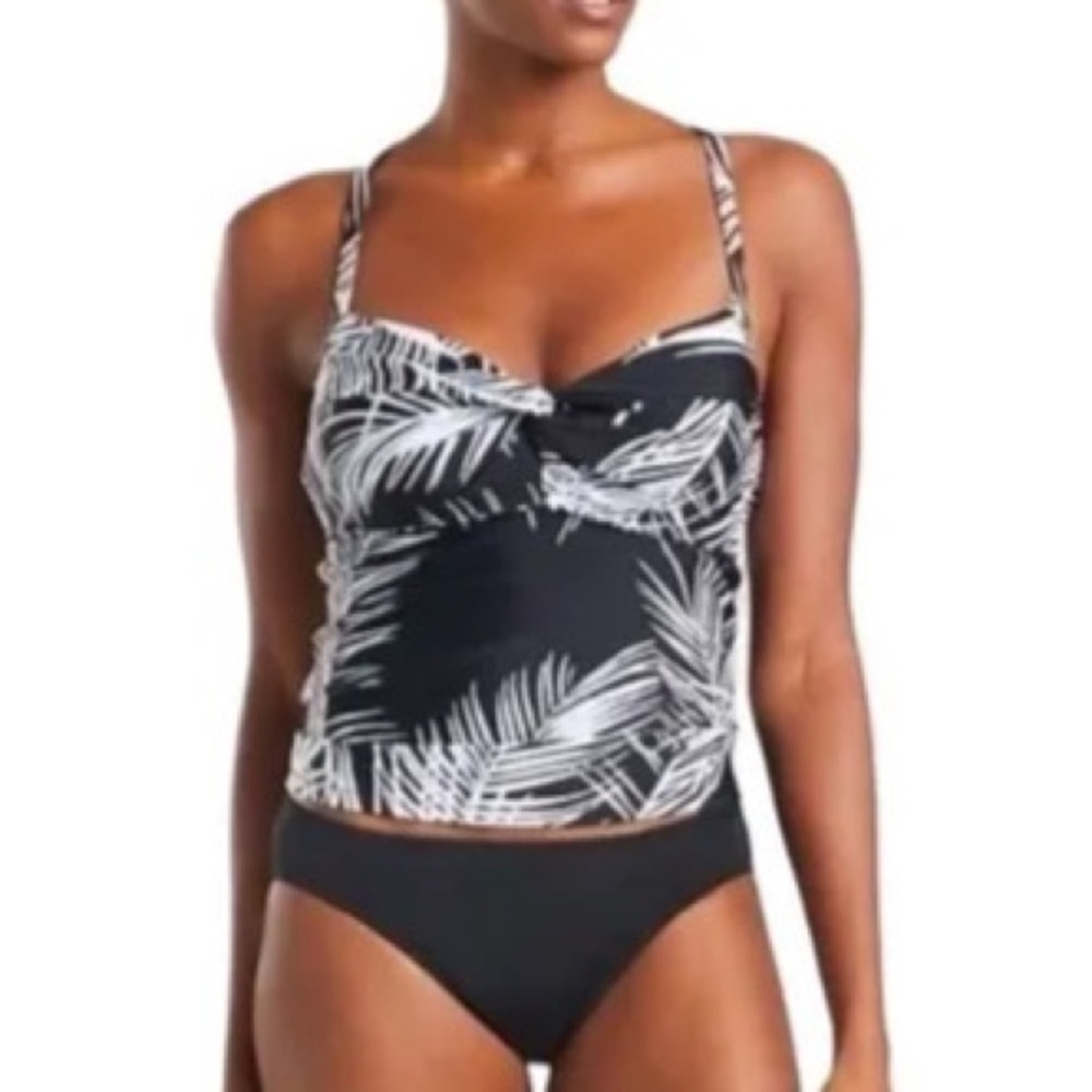 Athleta Palm Twister Swim Tankini Top